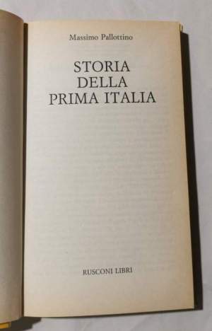 Storia della prima Italia