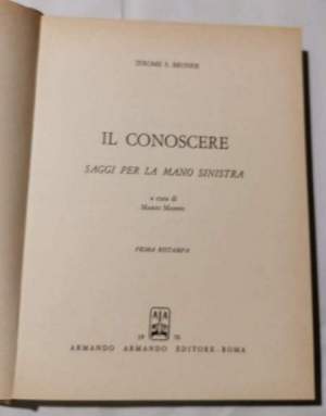 Il Conoscere - Saggi per la mano sinistra