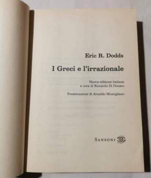 I Greci e l'irrazionale