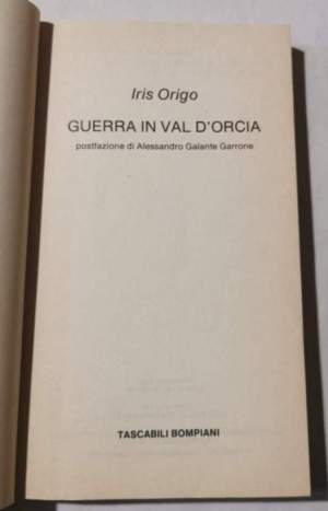 Guerra in Val d'Orcia - Un diario della Resistenza
