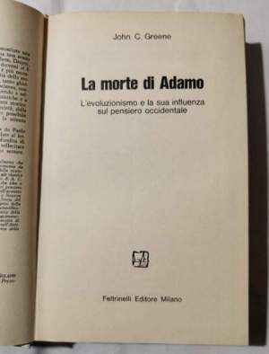 La morte di Adamo - L'evoluzionismo e la sua influenza sul pensiero occidentale