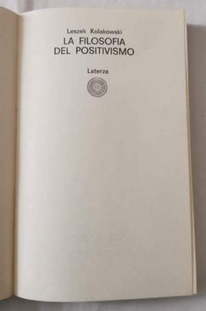 La filosofia del positivismo
