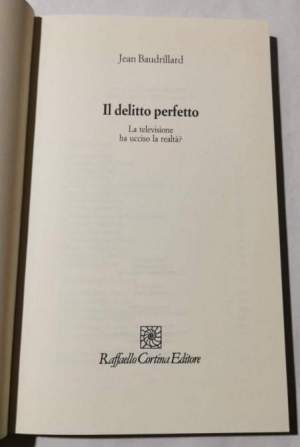 Il delitto perfetto- La televisione ha ucciso la realta'?