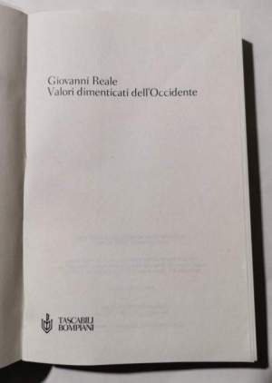 Valori dimenticati dell'Occidente