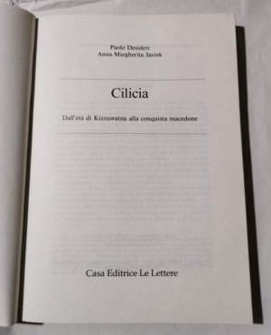 Cilicia - Dall'eta' di Kizzuwatna alla conquista macedone