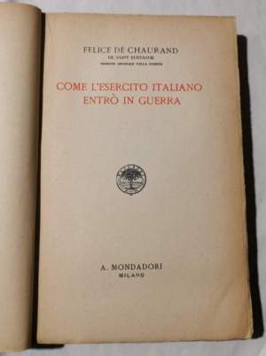 Come l'Esercito Italiano entro' in guerra