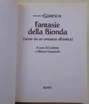 Fantasie della bionda. Scene da un romanzo all'antica