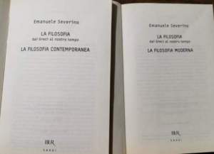 La Filosofia dai Greci al nostro tempo:  La Filosofia moderna/ la Filosofia  contemporanea - 2 Voll.