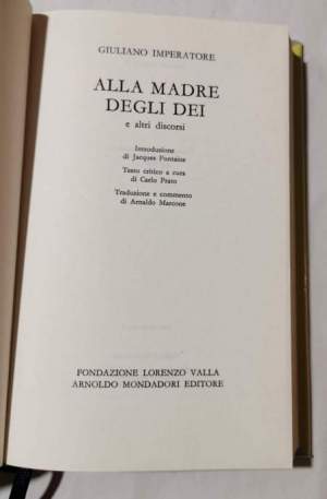 Alla madre degli dei e altri discorsi