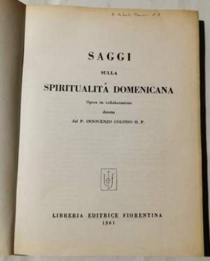 Saggi sulla spiritualita' domenicana