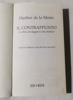 Il contrappunto - Un libro da leggere e da studiare