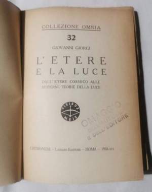 L'etere e la luce - Dall'etere cosmico alle moderne teorie della luce