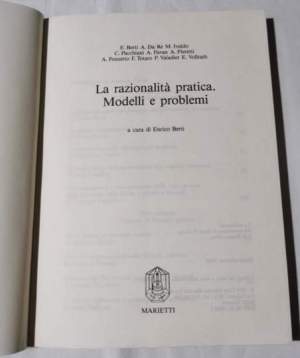 La razionalita' pratica. Modelli e problemi