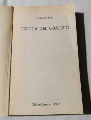 Critica del giudizio