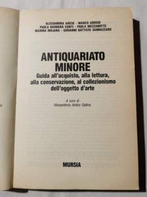 Antiquariato minore. Guida all'acquisto, alla lettura, alla conservazione, al collezionismo dell'oggetto d'arte. Ediz.