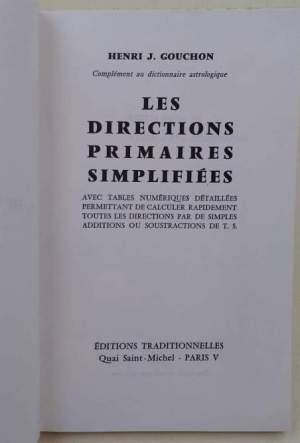 Les directions primaires simplifiees
