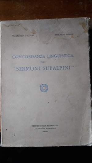 CONCORDANZA LINGUISTICA DEI SERMONI SUBALPINI