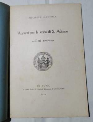 Appunti per la storia di S.Adriano