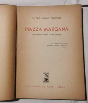 Piazza Margana- con 5 disegni colorati di Livio Gasperini