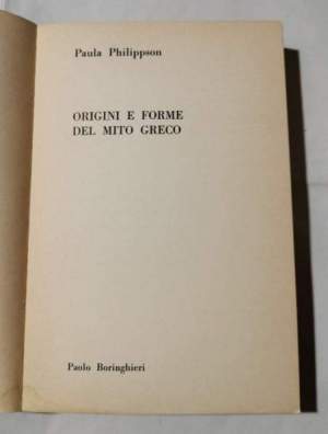 Origini e forme del mito greco