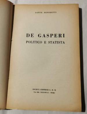 De Gasperi politico e statista