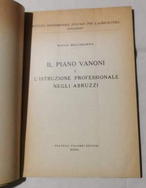 Il Piano Vanoni e l'istruzione professionale negli Abruzzi