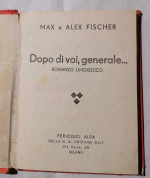 Dopo di voi Generale - Romanzo umoristico