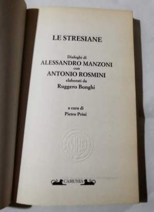 Dialoghi di Alessandro Manzoni con Antonio Rosmini