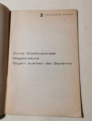 Corte Costituzionale - Magistratura - Organi ausiliari del Governo / 2 : l'Ordinamento Giuridico