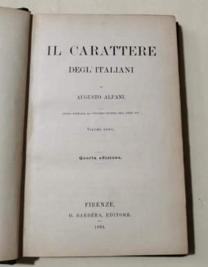 Il carattere degl'italiani