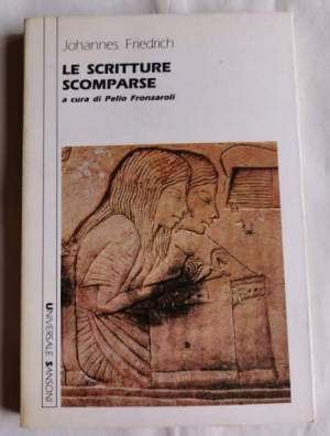 Le scritture scomparse