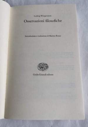 Osservazioni filosofiche