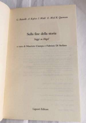 Sulla fine della storia