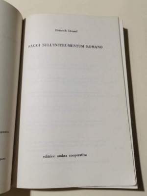 Saggi sull'istrumentum romano