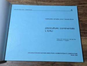 Pisciculture continentale - L'eau