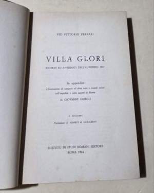 Villa Glori - Ricordi ed anneddoti dell'autunno 1867