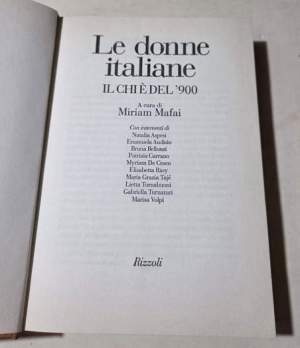 Le donne italiane- il chi e' del '900