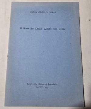 Il libro che Orazio Amato non scrisse