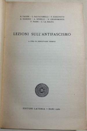 Lezioni sull'antifascismo