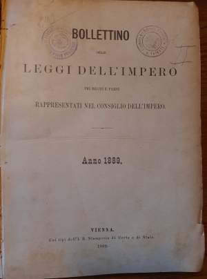 BOLLETTINO DELLE LEGGI DELL'IMPERO PEI REGNI E PAESI RAPPRESENTATI NEL CONSIGLIO DELL'IMPERO ANNO 1889(1889)