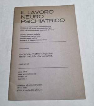 Carenze metodologiche nella psichiatria odierna