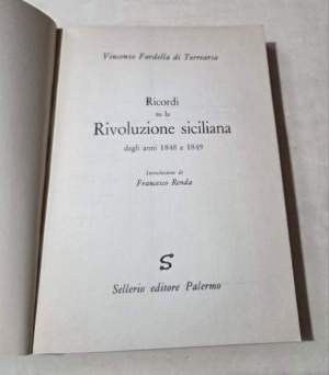 Ricordi su la Rivoluzione siciliana degli anni 1848 e 1849