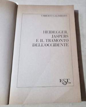 Heidegger, Jaspers e il tramonto dell'Occidente