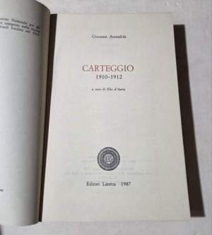 Carteggio (1910-1912)