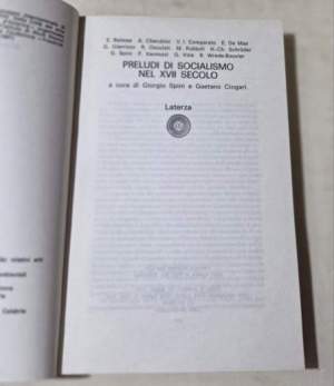 Preludi di socialismo nel XVII secolo