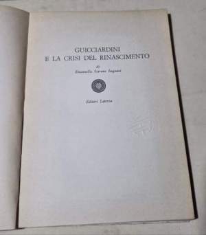 Guicciardini e la crisi del Rinascimento