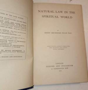Natural law in the spiritual world