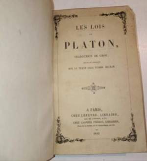 Les lois de Platon