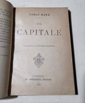 Il Capitale  - Riassunto e volgarizzato da Ettore Fabietti