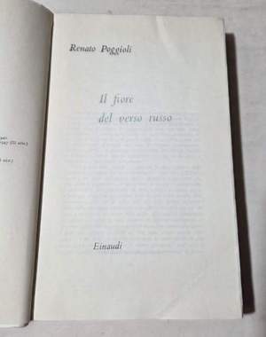Il fiore del verso russo
